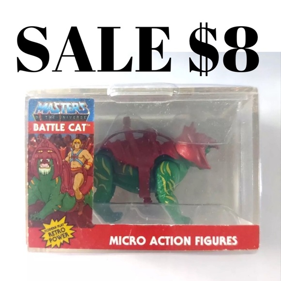 Worlds Smallest Other - Battle Cat Heman Masters of The Universe MOTU Worlds Smallest Micro Toy Figure